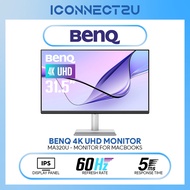 BenQ 31.5" MA320U IPS 4K UHD HDR600 60Hz 5ms Built-In Speaker PD90W USB-C Ergonomic Monitor For Macb