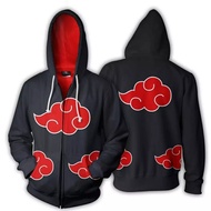 Naruto Akatsuki Black Zipper Hoodie Jacket