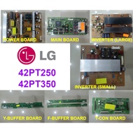 LG PLASMA TV LG 42PT250R 42PT350R Power Board EAX63329801 Main Board Inverter Board Y-Buffer YSUS F-