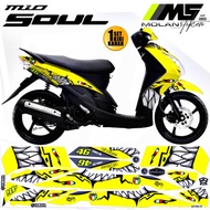 Decal Sticker Striping Variations Mio Soul Karbu 2006-2012 (SHARK) Mio Soul 115-Mio Soul Old/Old-Mio