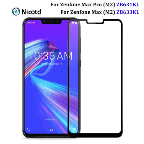 9H Full Cover Tempered Glass For Asus Zenfone Max Pro M2 ZB631KL Screen Protector For ASUS ZB631KL Z