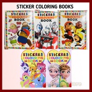 Sticker Coloring Book Children Buku Mewarna Kanak-kanak