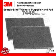 3M 7448 Scotch Brite Ultra Fine Hand Pad / Finer than 7447 / Courser than 7445 [ 20 PCS(BOX) / 5PCS 