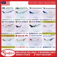 SIMPLYBEST Aircraft Model Airplane Model Die-cast Metal with Stand Malaysia Airlines AirAsia Model K