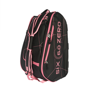 Six Zero Pro Tour Pickleball Bag 2025 - Black/Cherry / Black/Gray