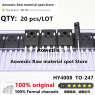 SKY-Aoweziic  2022+  20PCS  100% New Original  HY4008 HY4008W  TO-247 MOSFET Inverter Ultra 80V 200A