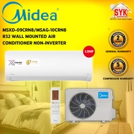 SYK Midea Non Inverter Aircond 1Hp MSAG-10CRN8 Air Cond 1hp Xtreme Dura R32 Air Conditioner Aircon Penghawa Dingin Midea