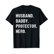 Summer men Hot selling tshirt Husband Daddy Protector Hero Fathers Day Gift for Dad Wife T-Shirt Men