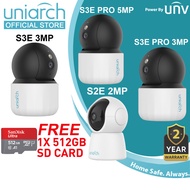 Uniarch Indoor Model S2E 2MP/S3E 3MP/S3E Pro 3MP 5MP Two Way Talk Security CCTV Camera by UNV [Free 
