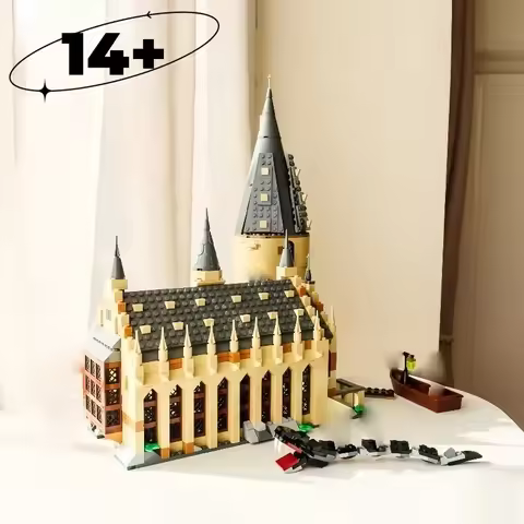 Magic School Great Hall Castle 75954 Building Blocks Set, DIY Creative Model Kit for Adults & Kids, 