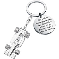 Race Car Gifts for Race Car Drivers 3D F1 Race Car Keychain Car Racing Fan Gifts Drag Racer Gifts Sp