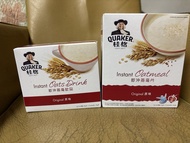 桂格即食燕麥片原味，一大盒和一小盒。