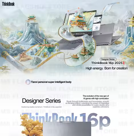 2025 Lenovo ThinkBook 16P Ultra7-255HX/Ultra9-275HX RTX5060/5070 32GB+1TB 16inch 2.5K IPS 240Hz Scre