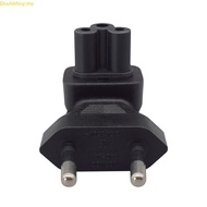 Doublebuy EU4 0MM to IEC320 C5 Electrical Power Adapter EU Standard 2 Pin to IEC320 C5