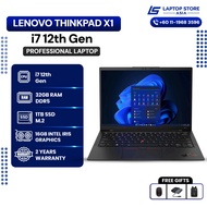 Lenovo X1 Carbon Lightweight Laptop | i7 12th Gen | 14" | 32GB RAM DDR5 5200Mhz | 1TB SSD | 16GB Gra