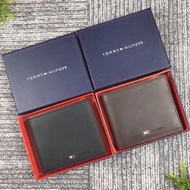 Chris代購 美國Outlet 感恩節特 隨時斷貨Tommy hilfiger 湯米 男款錢包 短夾 真皮 兩色