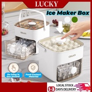 【SG Seller 】Ice Cube Mold Portable Ice Maker Box Ice cube tray Ice Mold Storage Box Large Capacity I