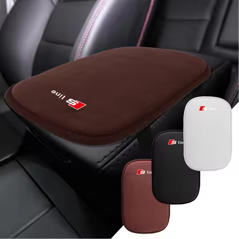 Car Armrest Storage Box Mat Center Sonsule Arm Rest Protection Cushion For Audi SLine Q7 Q2 Q3 F3 B8