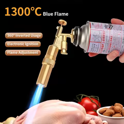 Welding Gas Burner Flame Gun Flame Gas Torch Blowtorch Cooking Outdoor Soldering Butane Autolgnition