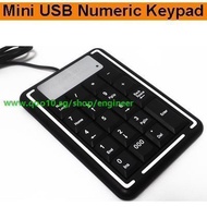 19 Keys Mini USB Numeric Number Keyboard Keypad with mini PC keyboard for Laptap ipad accessories