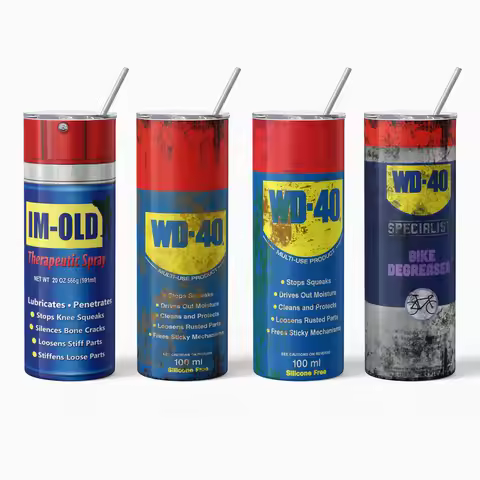 Wd40-Dirty Pattern Thermos-Cup 20oz Stainless Steel Insulation Straight Water Anytime Bottle Leakpro