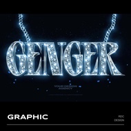 3D DESIGN | 💎 Y2K Diamond Chrome Font Logo Mockup Template – Photoshop