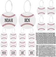 18 Pcs Luggage Tags for Suitcases DIY Travel with 2 Sheets Letter Sticker Acrylic Keychains for Play