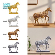 Gralara Horse Figurine Decoration Horse Figurine Horse Sculpture Horse Ornaments for TV Cabinet Livi