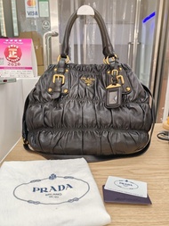Prada black nappa gaufre bag