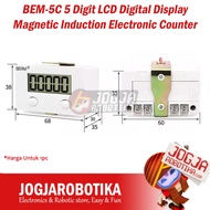 BEM-5C 5 Digit LCD Digital Display Magnetic Electronic Tally Counter