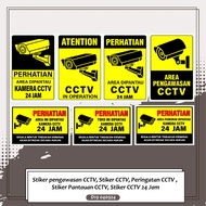 CCTV surveillance stickers, CCTV stickers, CCTV warnings, CCTV monitoring stickers, 24-hour CCTV sti