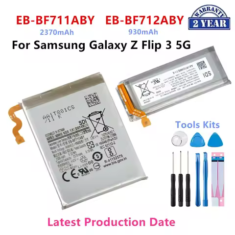 Brand New EB-BF711ABY EB-BF712ABY Battery For Samsung Galaxy Z Flip 3 Flip3 5G F711 F711B F712 SM-F7
