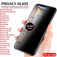 for Oppo Find X5 X3 / Reno8 Reno7 Reno6 Reno 8 8Z 7Z 7 6 6Z SE Pro Lite 4G 5G/ privacy blue light tempered glass phone Screen Protector