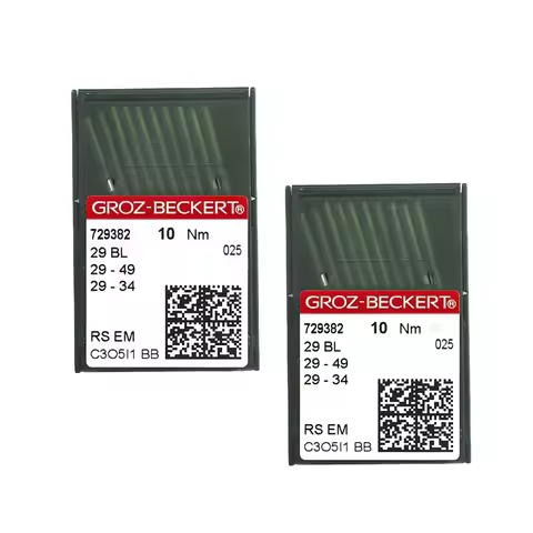 20 PCS Groz-Beckert 29 BL / 29-49 / 29-34 / LWX2T / LWX6T Curve Needles Fit Consew, Treasure Portabl