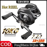 New Casting Fishing Reel Max Drag 10kg Fishing Reel Bright Color 12+1BB Fishing Reel Fishing Reel Fi