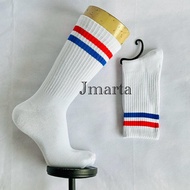 kaos kaki oldschool putih motif garis (OLD.DWS)