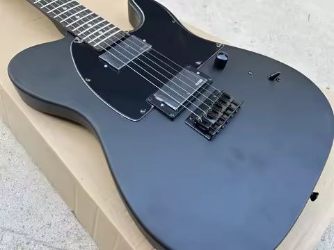 Electric Guitar Matte Black as Jim Root signature locking tuner Rose Wood fingerboard High quality