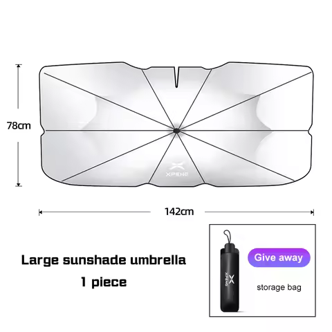 For Xpeng P7 G3 G3i G9 P5 X9 N5 F30 H93 Car Sunshade Windshield Umbrella Front Sun Shade Parasol Fol