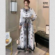 White imported bangkok gamis