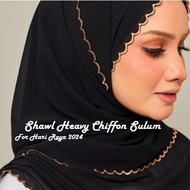 SHAWL HEAVY CHIFFON SULAM l SHAWL CHIFFON SULAM l POSTAGE WITHIN 24H