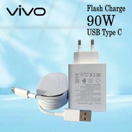 Charger Casan VIVO V50 Lite Pro Original 90W 90 Watt FLASH CHARGE TYPE C Cable