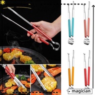 MAG Toast Bread Clamp, BBQ Meat Bun Utensil Tong Food Tongs, Household Stainless Steel Korean Buffet Clips Cooking Tongs Kitchen Tools