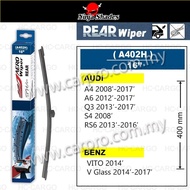 AERO Rear Wiper A402H (16"/400mm) AUDI A4 A6 Q3 S4 RS6 BENZ VITO V GLASS