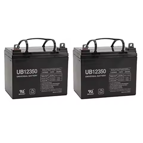UB123550 Group U1 Battery - Universal Battery - 12V 35Ah - 2 Pack - Black - High Capacity and Long-L