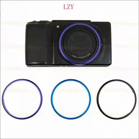 New Custom Blue metal lens ring For Ricoh GR/GR2