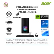 Acer Predator Orion 3000 PO3-665-14700W11D Desktop PC (i7-14700F, 32GB, 1TB, NV RTX5060, W11H, AI)
