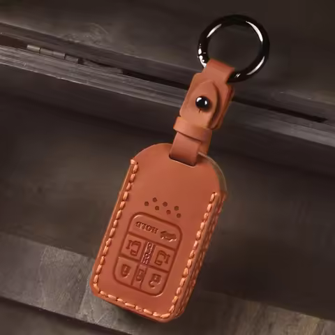 Leather Car Key Case Cover for Honda Civic CRV HRV Accord Pilot fit Freed Vezel Odyssey 2018-2022 fo