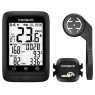 GPS Cycling Computer BC107 & Bike Cadence/Speed Sensor BK467 & CooSpo Bike Computer Mount Out-Front