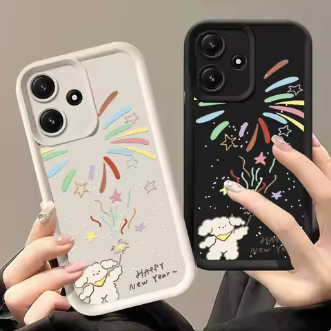 Little dog fireworks leather texture Phone Case Anti-drop FOR Motorola Moto G04 G14 E13 G34 G10 G20 