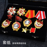 แบบจําลองสหภาพโซเวียต Army World War Ii Victory Medal Hero Star Lenin แรงงานธงสีแดง Glorious Honor เ